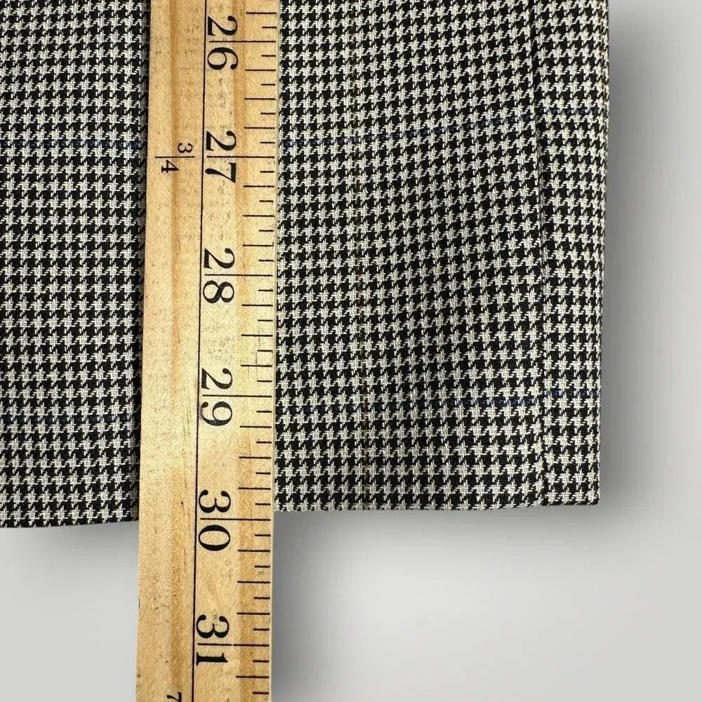 JOS A BANK Men’s Blazer 40R Sport Coat Suit Jacket SILK/WOOL Houndstooth Gray